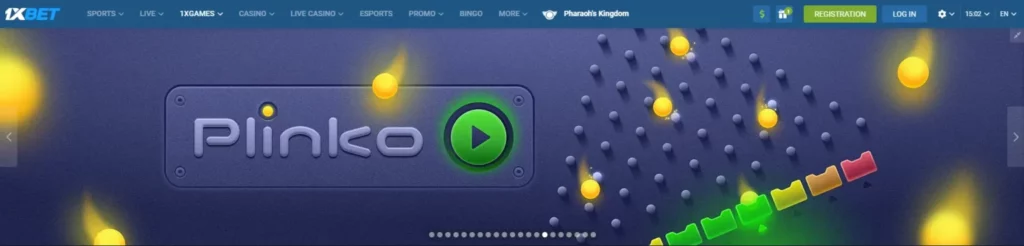 Plinko Game 1xBet